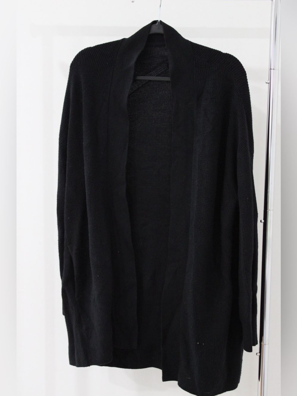 lululemon athletica Black Open-Front Knit Cardigan